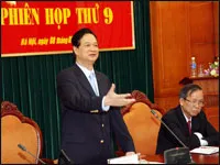 Thủ tướng Nguyễn Tấn Dũng chủ trì phiên họp thứ 9 Ban chỉ đạo TW về phòng, chống tham nhũng 