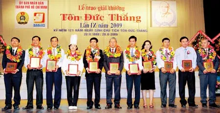 Giải thường Tôn Đức Thắng lần thứ IX: Giải thưởng của người thợ xuất sắc nhất