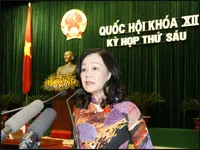 Ngày làm việc thứ hai, kỳ họp thứ sáu, Quốc hội khóa XII