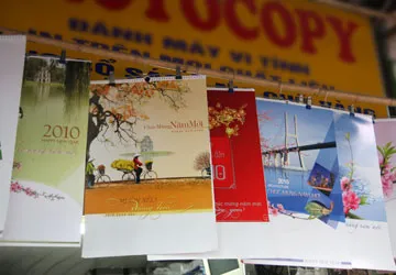 Thị trường lịch 2010: Giá không tăng, nhiều mẫu mã mang đậm hồn Việt 