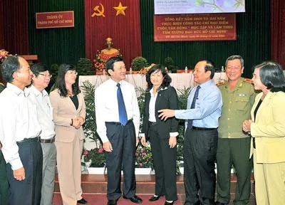 TP tổng kết năm 2009 vàsơ kết 2 năm cuộc vận động“Học tập và làm theo tấm gương đạo đức Hồ Chí Minh