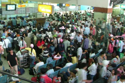 Hành khách đến Bến xe Miền Đông nhiều hơn so với ngày thường