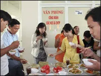 Họp mặt công nhân KCX Tân Thuận ở lại TPHCM ăn Tết