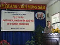 Hội LHPN TP tập huấn công tác kiểm tra – giám sát hoạt động ủy thác vốn vay từ ngân hàng chính sách xã hội