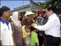 Chủ tịch nước Nguyễn Minh Triết: kiểm tra địa điểm xây dựng nhà máy điện hạt nhân tại Ninh Thuận