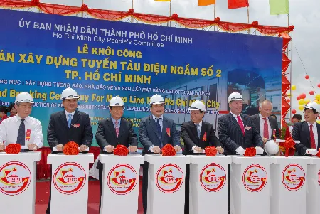 TPHCM khởi công tuyến xe điện ngầm số 2