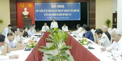 Văn phòng Quốc hội tổ chức Hội nghị Góp ý kiến dự thảo Báo cáo tổng kết nhiệm kỳ Quốc hội