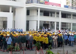 Mít tinh hưởng ứng tuần lễ An toàn vệ sinh lao động - Phòng chống cháy nổ