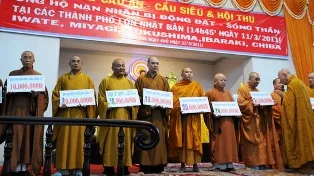 Đại lễ cầu siêu và hội thu ủng hộ nạn nhân động đất, sóng thần Nhật Bản