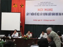 Góp ý xây dựng Luật giáo dục ĐH: Phớt lờ nhiều vấn đề giáo dục then chốt