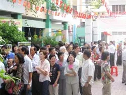 Công tác bầu cử đã diễn ra sôi nổi và đúng tiến độ