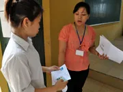 Sáng nay, thí sinh làm thủ tục dự thi ĐH-CĐ đợt 1-2011