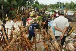 Các tỉnh ĐBSCL - Tiếp tục cũng cố đê bao chống lũ