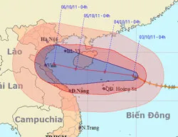 PV ông Vũ Quang Đẩu – Phó trưởng Phòng Dự báo - Đài Khí tượng thủy văn khu vực Nam Bộ về diễn biến cơn bão số 6