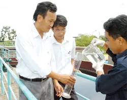 PV ông Phạm Văn Đông – Trưởng Ban kinh tế - ngân sách HĐNDTP về việc kiểm tra ô nhiễm môi trường tại KCN Lê Minh Xuân và Hiệp Phước