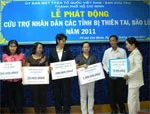 UBMTTQ TP phát động đợt vận động cứu trợ đồng bào bị bão lũ năm 2011