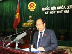 Quốc hội nghe báo cáo 4 dự án Luật