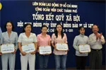 Công Đoàn Viên chức TP tổng kết phong trào vận động đóng góp Quỹ xã hội năm 2011