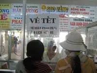 Phụ thu từ 20 - 60% giá vé xe tết Nhâm Thìn