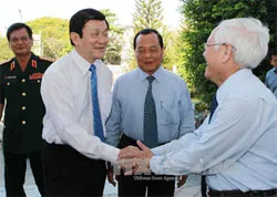 Chủ tịch nước Trương Tấn Sang thăm và chúc Tết Đảng bộ, Chính quyền và Nhân dân TP.
