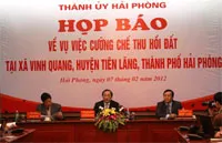 Đình chỉ công tác Chủ tịch UBND huyện Tiên Lãng, thành phố Hải Phòng