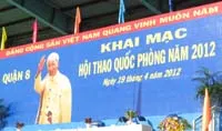 Quận 8 tổ chức khai mạc hội thao quốc phòng năm 2012