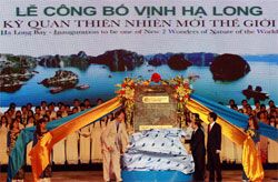 Vịnh Hạ Long đón nhận danh hiệu Kỳ quan thiên nhiên mới