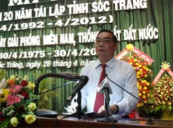 Sóc Trăng kỷ niệm 20 năm tái lập tỉnh và đón nhận Huân chương Độc lập hạng nhất