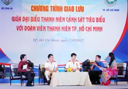 Chương trình giao lưu giữa Đại biểu Thanh niên Cảnh sát tiêu biểu với Đoàn viên Thanh niên TP