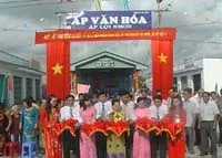 Ấp văn hóa giai đoạn 2012-2015: 100% hộ gia đình không còn nhà vệ sinh trên sông rạch