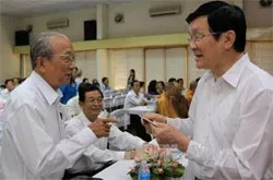 Chủ tịch nước Trương Tấn Sang làm việc với UBMTTQ TPHCM