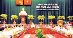 Bế mạc Hội nghị lần thứ 10 Ban Chấp Hành Đảng bộ TPHCM khóa IX