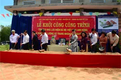 Khởi công công trình tôn tạo nhà lưu niệm Bà mẹ VHAH Nguyễn Thị Rành
