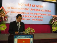 Họp mặt nhân kỷ niệm 65 năm Ngày độc lập Cộng hòa Ấn Độ