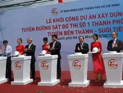 Khởi công xây dựng tuyến metro đầu tiên ở TP.HCM