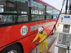 Đầu tư sản xuất 300 xe buýt sử dụng nhiên liệu sạch CNG