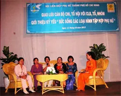 Hội LHPN TP giao lưu cán bộ chi, tổ hội, CLB tổ nhóm