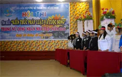 Hội thi tìm hiểu “Kiến thức pháp luật và cuộc sống” trong nữ công nhân nhà trọ năm 2012