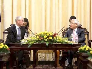 Chủ tịch UBND TPHCM Lê Hoàng Quân tiếp Chủ tịch Hội đồng Liên Minh châu Âu