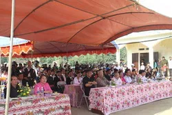 Ngày hội đại đoàn kết toàn dân tộc ở ấp văn hóa Tân Lập, xã Tân Thông Hội, huyện Củ Chi