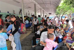 Bệnh nhi hô hấp tăng đột ngột