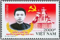 Phát hành đặc biệt bộ tem “Chiến sĩ Cộng sản Nguyễn Thị Minh Khai (1910 – 1941)”