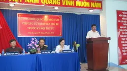 Đại biểu Quốc hội khóa XIII tiếp xúc cử tri huyện Nhà Bè