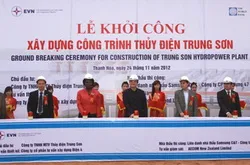 Khởi công xây dựng Nhà máy thủy điện Trung Sơn