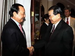 Lãnh đạo TPHCM tiếp đoàn đại biểu thủ đô Viên Chăn