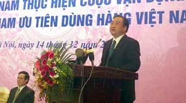 Đến năm 2015: 80% người tiêu dùng ưu tiên dùng hàng hóa thương hiệu Việt