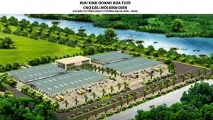 Đưa vào hoạt động Khu kinh doanh hoa tươi tại chợ đầu mối Bình Điền