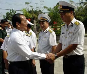 Bí thư Thành ủy Lê Thanh Hải chúc Tết Bộ Tư lệnh vùng 2 Hải quân