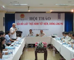 Hội thảo góp ý cho dự án Luật thực hành tiết kiệm, chống lãng phí (sửa đổi)