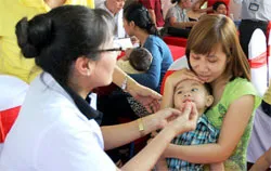 Trẻ em với ngày hội chăm sóc sức khỏe